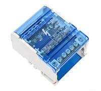 Junction Box for Power For Distribution Panels Featuring 125A Rating and Compatibility with Standard DIN Rail Installation Methods (407)