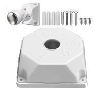 Junction Box for Security Cameras - Enclosure Easy Installation, Support for Cable Organization, Indoor and Outdoor Use, Design in White Color | Garage Hall Balcony Office B