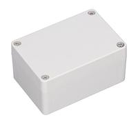 Junction Box,IP65 Waterproof Plastic Power Project Box White Electrical Wiring Boxs DIY Electronic Project Case Power Enclosure（100x68x50mm）