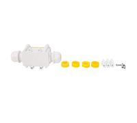 Junction Box, IP68 Waterproof 2 Way Plug Line External Electrical Junction Box, Outdoor Cable Connector Power Cord Boxes