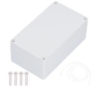 Junction Box Plastic ABS Flame Retardant Electronic Project Case Power Wiring Instrument Enclosure for Control Boxes Cabinets Power Distribution (158 * 90 * 60MM)