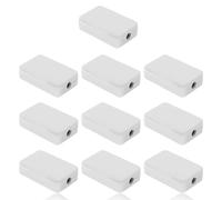 Junction Box Small, 10 Pieces Junction Box Outdoor Waterproof ABS Electronic Housing Junction Box Surface-Mounted Junction Box Cable Box Plastic Cover Junction Box Surface-Mounted Box for Home, Office