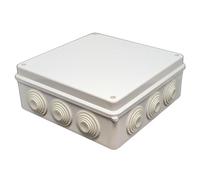 Junction box Surface-mounted IP65 200x200x80mm 12 Openings Junction box Waterproof White Junction socket Terminal