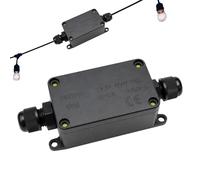Junction Box - Waterproof Outdoor Sealed Cable Connector, Flame Retardant Electrical Box | Plug Cord Protector for Garden Yard Pathway Balcony Patio Landscape Roof Gate Power Strip Light