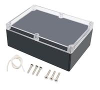Junction Box, Zulkit Project Box IP65 Waterproof Outdoor Box ABS Plastic Electrical Boxes Electronic Enclosure 10.4 x 7.2 x 3.7 inch (263 x 182 x 95 mm)(Pack of 1)