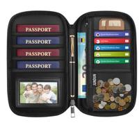 JUNDUN 2500℉ Fireproof Family Passport Holder Upgraded Material