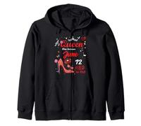June 12 Birthday This Queen Was Born on June 12th Zip Hoodie
