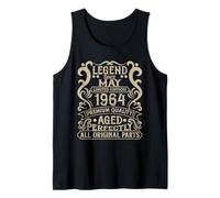 June 1964 62nd Birthday Decorations Vintage 62 Birthday Tank Top