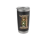 June 20 Birthday Decorations Men 20yr 2006 20th Teddy Bear Stainless Steel Insulated Tumbler