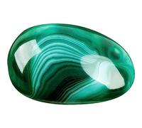 June&Ann Green Agate Palm Stones,Large Size, approx. 150g in Weight,Healing Gemstone Therapy Worry Crystal Stones for Meditation Chakra Balancing Collection, Irregular Shape …