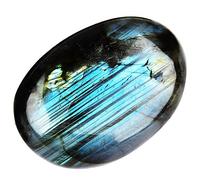 June&Ann Natural Labradorite Palm Stones, Healing Gemstone Therapy Worry Crystal Stones for Meditation Chakra Balancing Collection, Irregular Shape