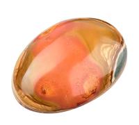 June&Ann Natural Ocean Jasper Palm Stones, Healing Gemstone Therapy Worry Crystal Stones for Meditation Chakra Balancing Collection, Irregular Shape