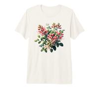 June Birth Flower Honeysuckle Botanical Bloom Premium T-Shirt