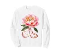 June Birth Flower Peony Bloom Floral Design Sweatshirt