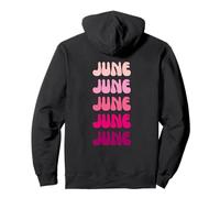 June First Name Minimalist Design Pullover Hoodie
