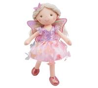 June Garden 15" Lunabelle The Fluttering Blossom Fairy Doll - Soft Plush Fairy Toy with Multicolor Butterfly Skirt - Enchanted Garden Collection