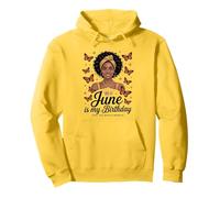 June My Birthday Butterflies Queen Birthday the whole month Pullover Hoodie
