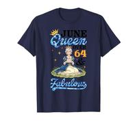June Queen 1990 Over 64 Years Old and Fabulous Birthday Cake T-Shirt