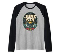 June Six D-Day Landing Craft Raglan Baseball Tee