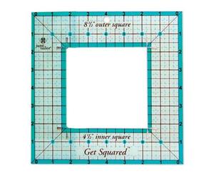 June Tailor 36-inch Get Squared Ruler (8.5-inch Outer, 4.5-inch Inner)