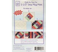 June Tailor Inc JT-1471 Quilt As You Go Mug Mat 2-1/2in Strips Craft, None