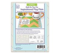 June Tailor Quilt As You Go Inspirational Mug Mats Kit, Multi-Colour, 21.59 x 29.97 x 4.64 cm