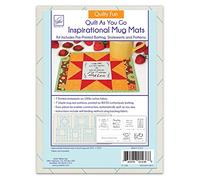June Tailor Quilt As You Go Inspirational Mug Mats Kit, Multi-Colour, 24.38 x 26.41 x 4.9 cm