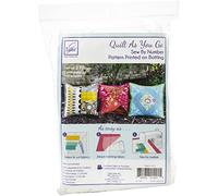 June Tailor Quilt As You Go Pillow Cover-Assorted 3/Pkg, Polyester Cotton, White