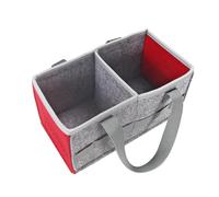 June tech Carrying Bag for Toniebox Starter Set and Accessories, Felt Organizer Bag for Tonies Figurine and Toniebox Travel Tonies Carry Case with Handle for Toniebox & Accessories (Red)