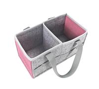 June tech Carrying Bag for Toniebox Starter Set and Accessories, Felt Organizer Bag for Tonies Figurine and Toniebox Travel Tonies Carry Case with Handle for Toniebox & Accessories (Pink)