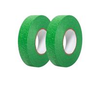 June tech Green Multi Painters Masking Tape, Indoor Painting and Decorating 20mm x 50m Green Low Tack Painters Masking Tape, 2 Pcs