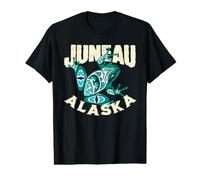 Juneau Alaska Frog Totem Pacific Northwest Native American Value Graphic T-Shirt