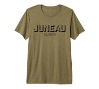 Juneau Alaska - Juneau AK Block Premium T-Shirt