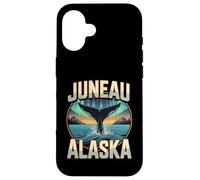 Juneau Alaska Whale Northern and Lights Landscape Case for iPhone 16