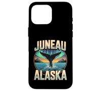 Juneau Alaska Whale Northern and Lights Landscape Case for iPhone 16 Pro Max