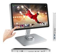 JUNEBOX 15.6 inch Large LCD Touch Screen All-in-One Video Switcher Recorder Encoder Monitor Video Mixer with 10 Signal Inputs Live Streaming Equipment