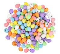JUNEBRUSHS 120 Pcs Decorative Easter Eggs Easter Mini Eggs Pastel Easter Eggs Foam Speckled Eggs Easter Bird Eggs for Basket Fillers Spring Party Favors Home Centerpiece Decor