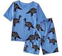 Junellz 7 years boy short dinosaur pajama blue cotton boy short pjs set