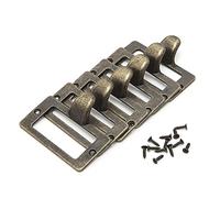 JUNESUN 6x Handle File Name Card Cabinet Label Holder Antique Brass Drawer Pull Frame