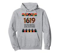 Juneteenth 1619 Honoring Anscetors Black History Month Pullover Hoodie