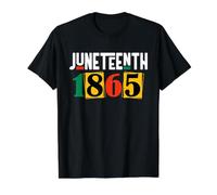 Juneteenth 1865 African American Civil Rights Afrocentric Value Graphic T-Shirt, Men, Black, L