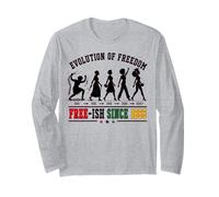 Juneteenth 1865 Black History Evolution of Freedom Long Sleeve T-Shirt