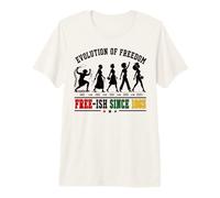 Juneteenth 1865 Black History Evolution of Freedom Premium T-Shirt
