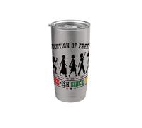 Juneteenth 1865 Black History Evolution of Freedom Stainless Steel Insulated Tumbler