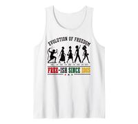 Juneteenth 1865 Black History Evolution of Freedom Tank Top