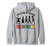 Juneteenth 1865 Black History Evolution Of Freedom Zip Hoodie