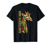 Juneteenth 1865 Giraffe Pan African Pride Freedom Day T-Shirt