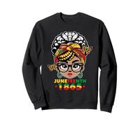 Juneteenth 1865 Pride - African American Teachers Queen Moms Sweatshirt