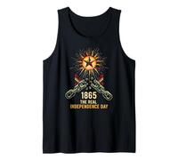 Juneteenth 1865 The Real Independence Day Vintage Mens Tank Top