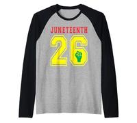 Juneteenth 2026 Black African American Freedom Day June 17 Raglan Baseball Tee